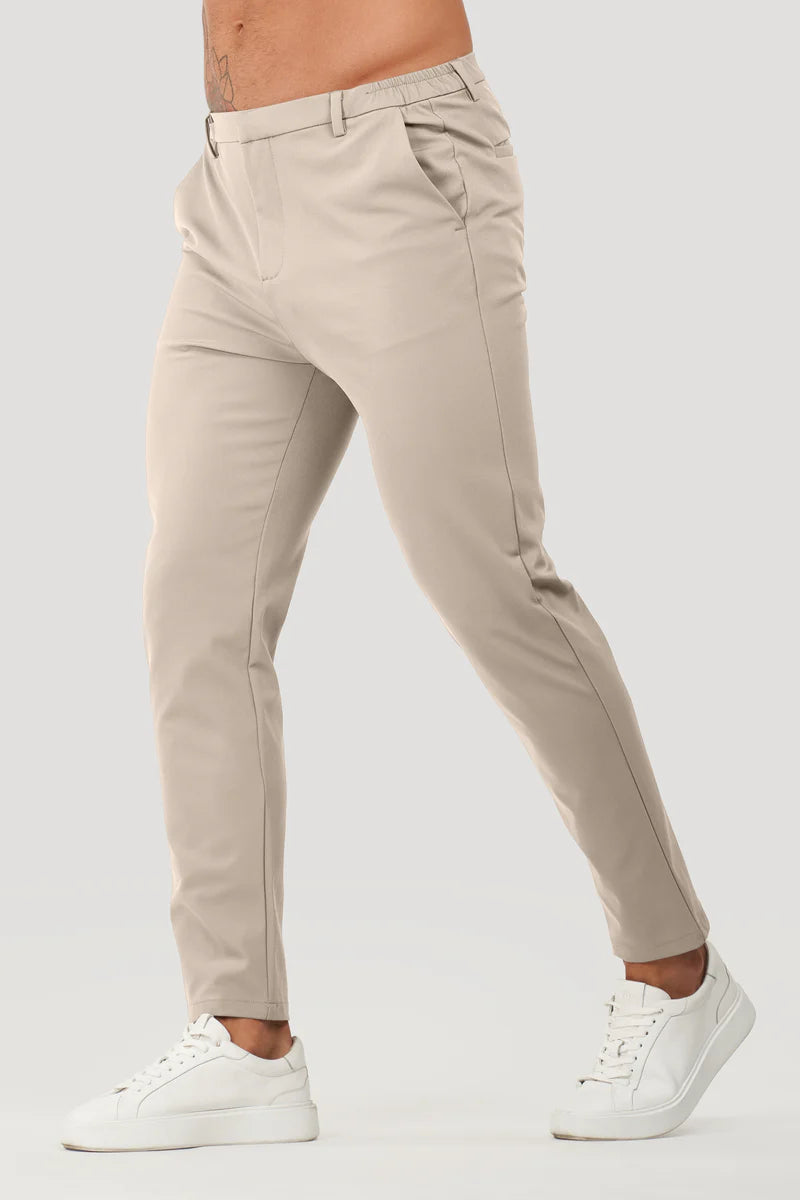 Calça chino elastano cropped