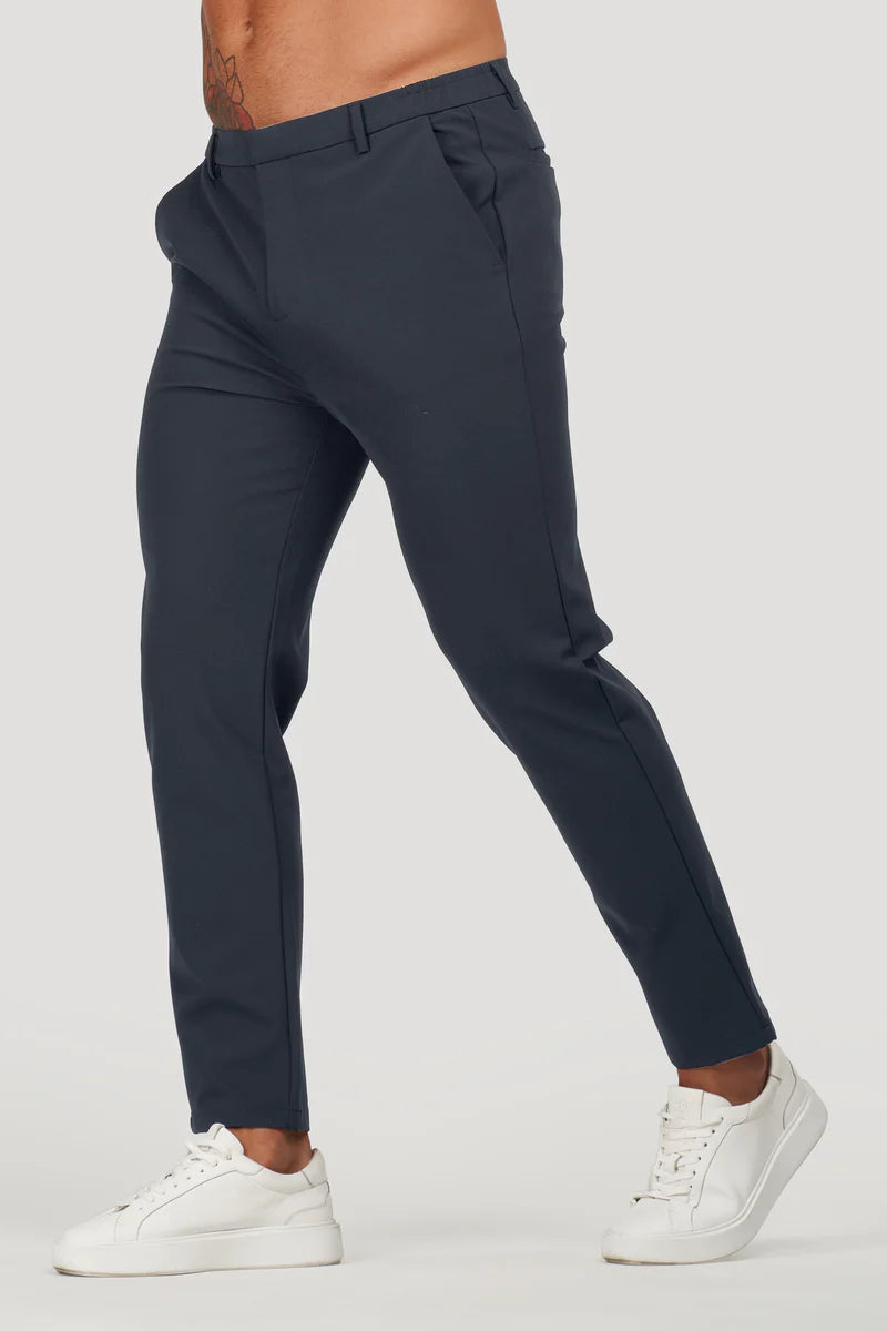 Calça chino elastano cropped