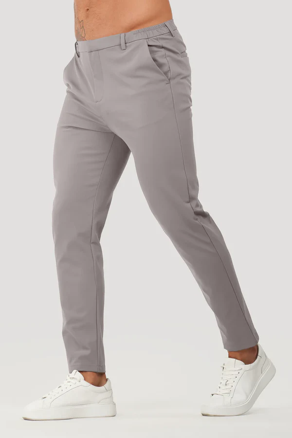 Calça chino elastano cropped