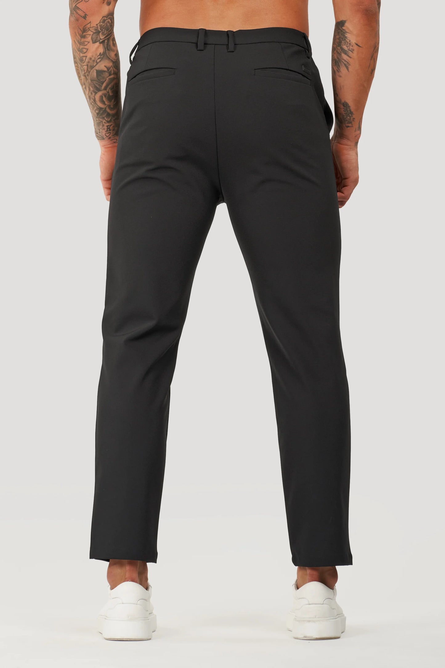 Calça chino elastano cropped